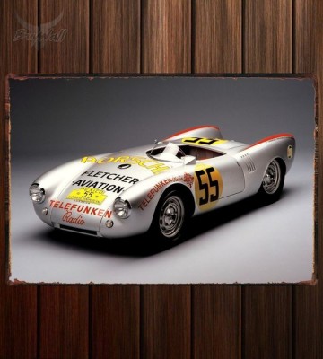 Металлическая табличка Porsche 550 RS Spyder